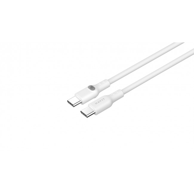 Havit CB6280 - USB Type C to USB Type C cable, 1 m (white)