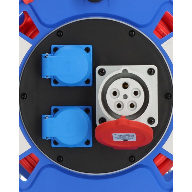 Brennenstuhl 1182770010 power extension 25 m 3 AC outlet(s) Outdoor Black, Blue, Grey, Red