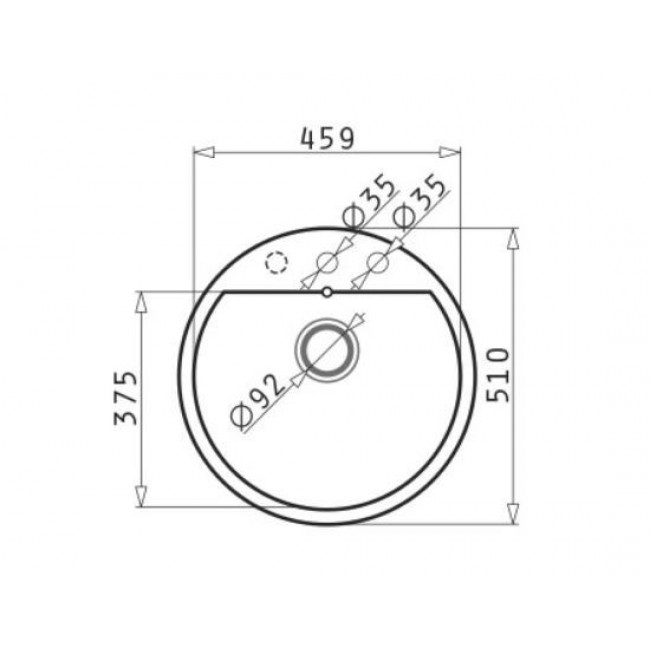 PYRAMIS MIDO FI51 Flush-mounted sink Circle