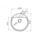 PYRAMIS MIDO FI51 Flush-mounted sink Circle