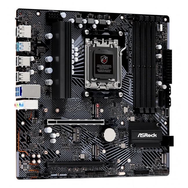 Asrock B650M PG Lightning AMD B650 Socket AM5 micro ATX Asrock B650M PG Lightning AMD B650 Socket AM5 micro ATX