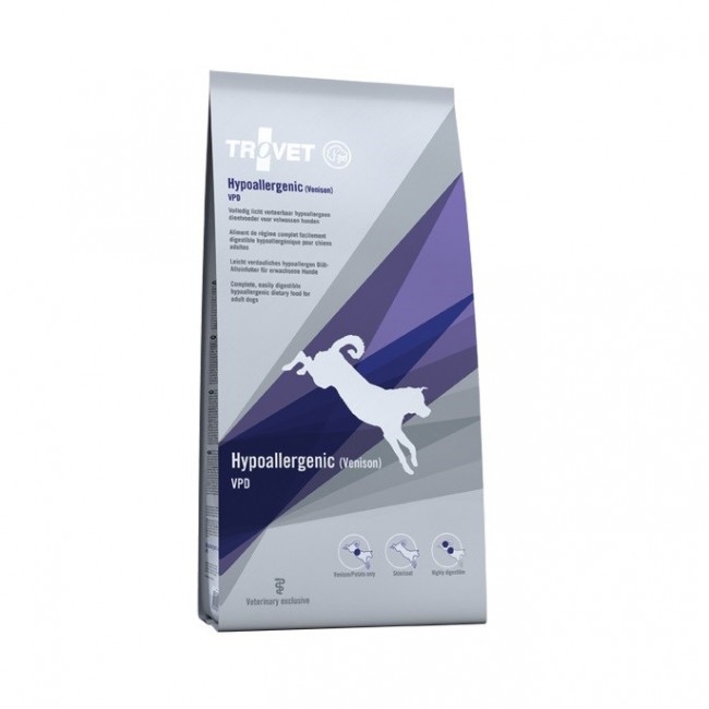 TROVET Hypoallergenic VPD with venison - dry dog food - 10kg TROVET Hypoallergenic VPD with venison - dry dog food - 10kg