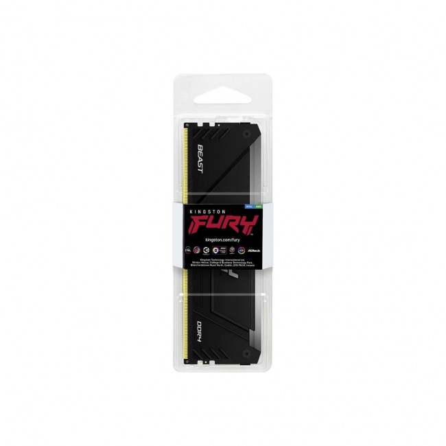Kingston Technology FURY Beast 8GB 3200MT/s DDR4 CL16 DIMM RGB Kingston Technology FURY Beast 8GB 3200MT/s DDR4 CL16 DIMM RGB