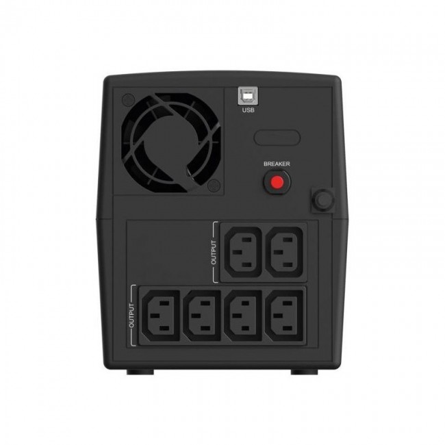Infosec INF_661147 Backup Power Supply UPS X1+ 1300 IEC, 1300VA, 720W, 6 C13