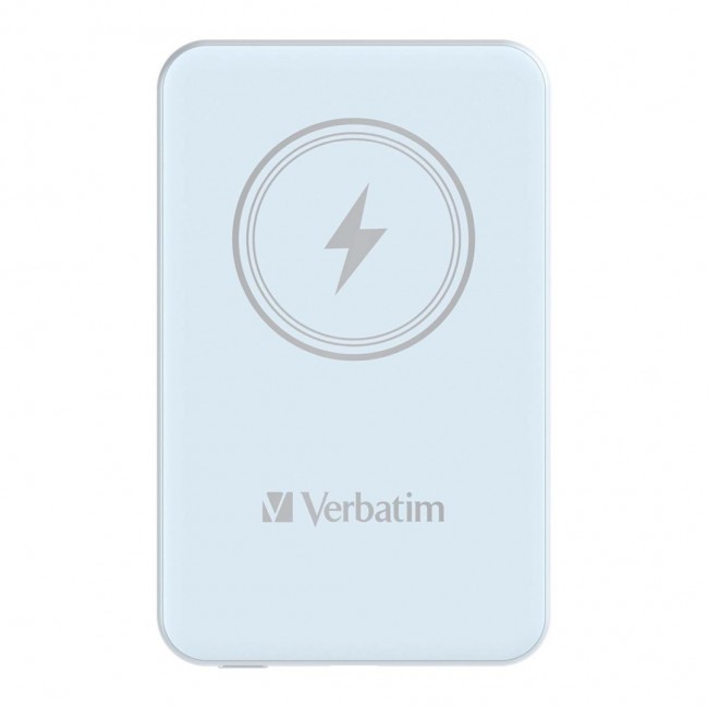 Verbatim Charge 'n' Go Magnetic Wireless Power Bank 10000mAh Blue Verbatim Charge 'n' Go Magnetic Wireless Power Bank 10000mAh Blue