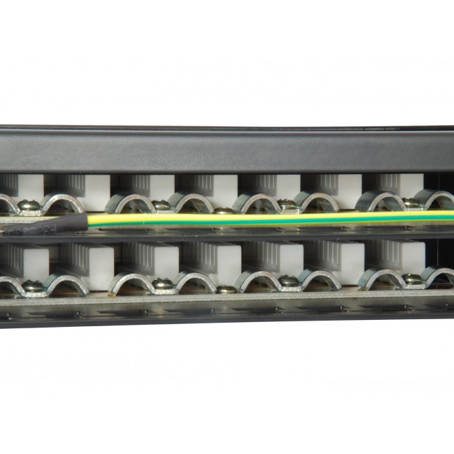 Equip 48-Port Cat.6 Shielded Patch Panel, Black Equip 48-Port Cat.6 Shielded Patch Panel, Black