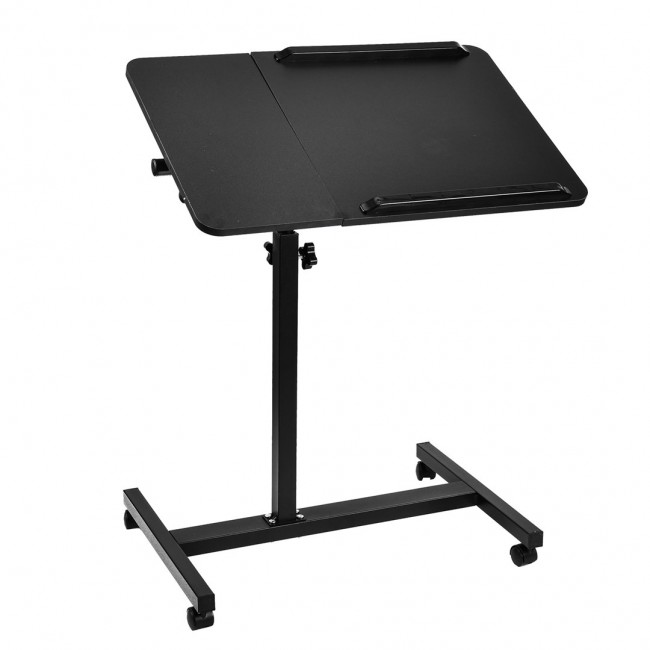 Maclean mobile desk/laptop stand, black, height adjustment 59-89cm, max. 30kg , MC-121 B