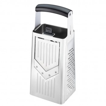 GEFU 10761 manual grater/spiralizer Box grater Black, Silver