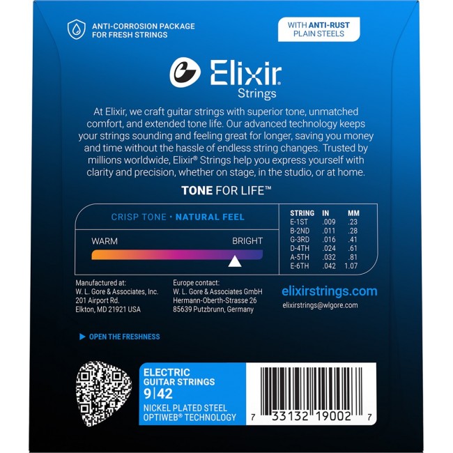 Elixir 12000 Super Light (9-42) PW - electric guitar strings