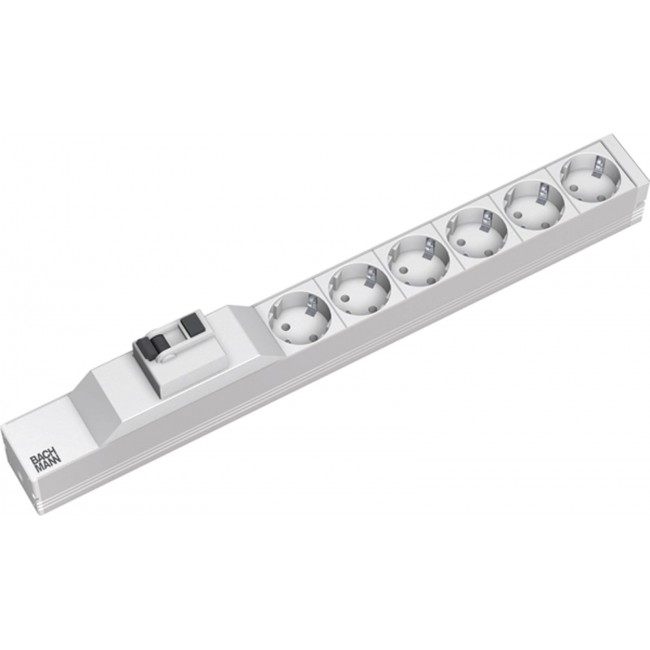 Bachmann 333.411 power distribution unit (PDU) 6 AC outlet(s) 1U Grey, Silver