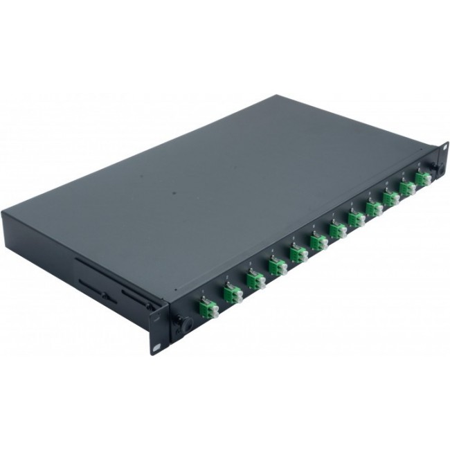 Helos 375553 rack cabinet 1U Black