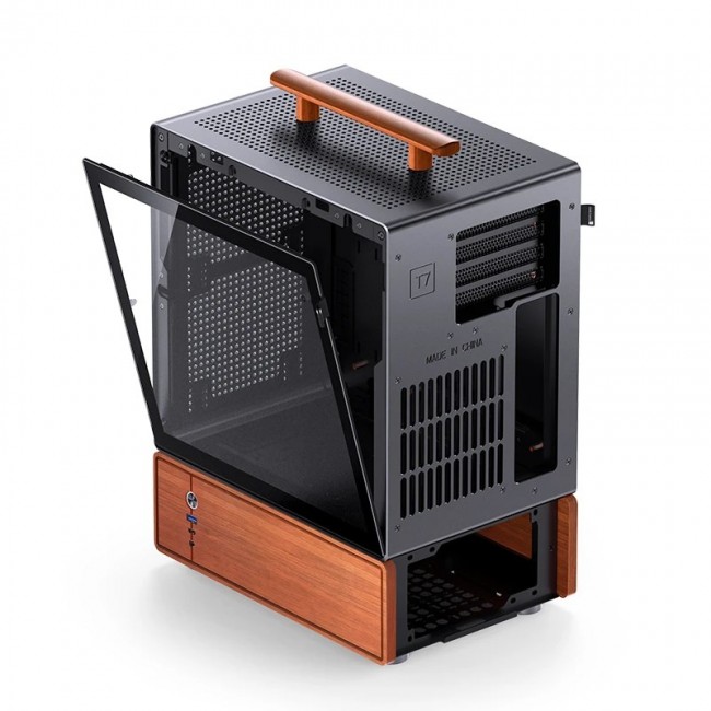 Jonsbo T7 Midi Tower Black, Wood Jonsbo T7 Midi Tower Black, Wood