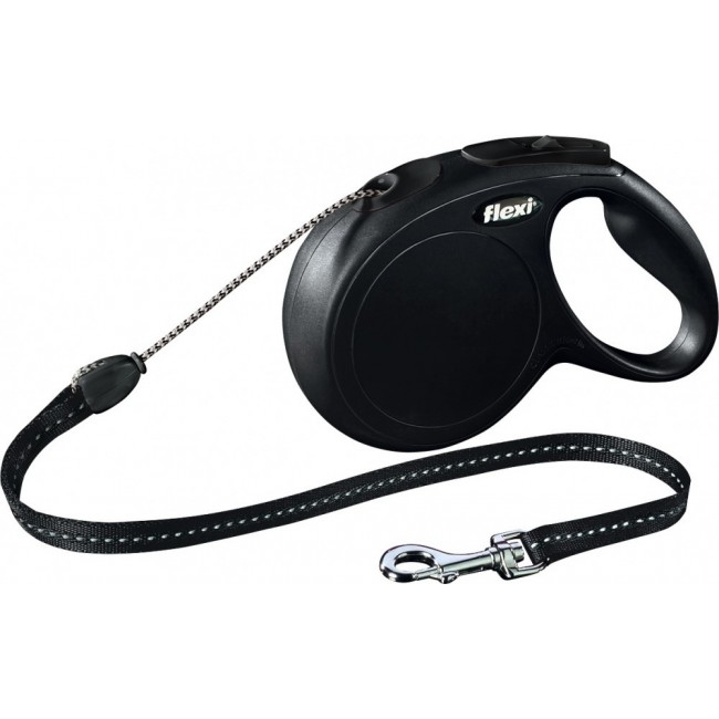 Flexi New CLASSIC 8 m Black Dog Retractable lead