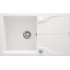 1-bowl granite sink with drainer - mounted flush with the worktop