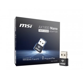 MSI AX1800 Nano WiFi USB Adapter WLAN 1201 Mbit/s