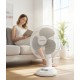 Esperanza EHF003WE, 12'' desk fan, White and Gray