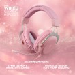 Deltaco Gaming GAM-030-P headphones/headset Wired Head-band USB Type-A Pink