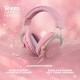 Deltaco Gaming GAM-030-P headphones/headset Wired Head-band USB Type-A Pink