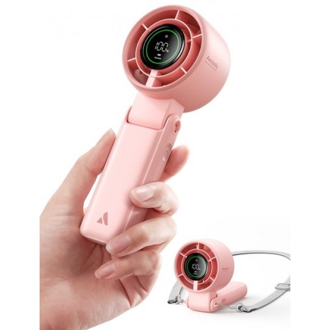 AECOOLY Halo 02 Portable Handheld Fan, rose