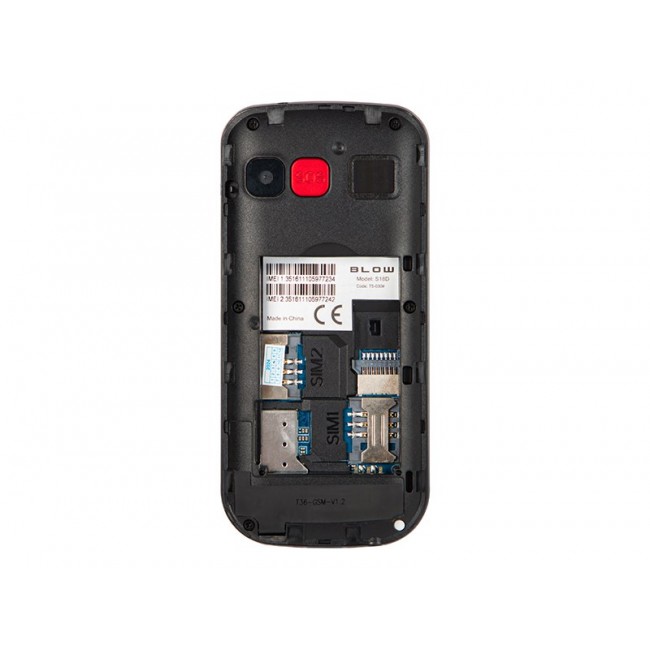 BLOW Black Senior Phone with Stand S18D BLOW Black Senior Phone with Stand S18D