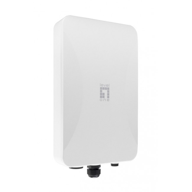 LevelOne AX3000 Dual Band Wi-Fi 6 Outdoor PoE Wireless Access Point, Omni-directional