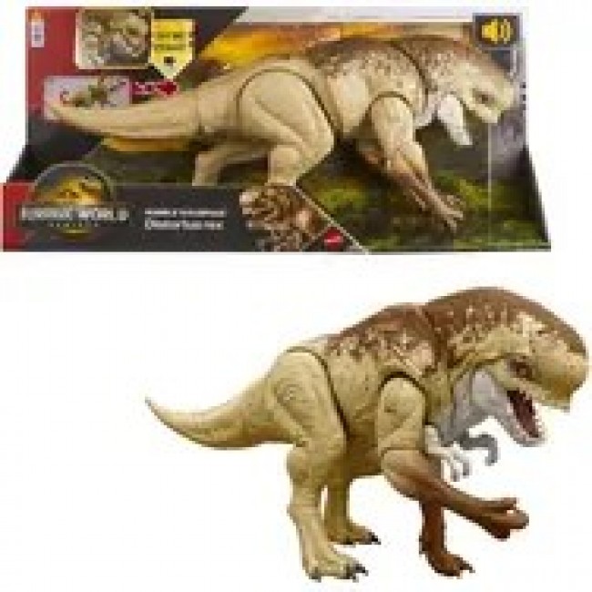 Jurassic World Rebirth Distortus Rex Action Figure, 22 Inch Rumble N Rampage Dinosaur Toy, 2 Attacks Jurassic World Rebirth Distortus Rex Action Figure, 22 Inch Rumble N Rampage Dinosaur Toy, 2 Attacks