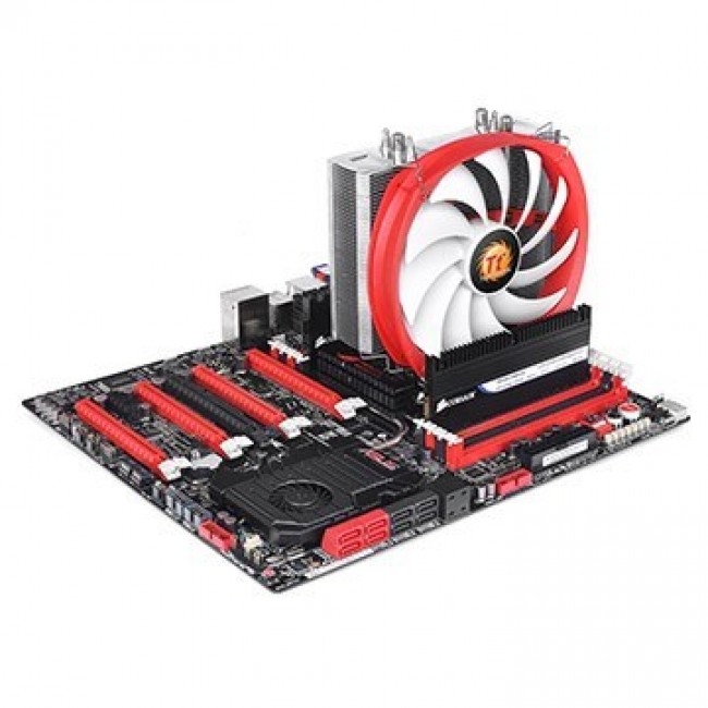 Thermaltake NiC L32 Processor Cooler 14 cm Aluminium, Red, White