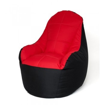 Sako Boss sack pouffe black-red XXL 140 x 90 cm