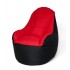 Sako Boss sack pouffe black-red XXL 140 x 90 cm