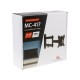 Maclean MC-417 Full Motion TV Monitor Wall Mount 13-32