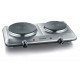 Severin DK 1014 hob Stainless steel Countertop 45.5 cm Sealed plate 2 zone(s)