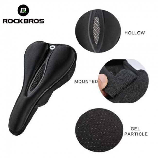 Rockbros LF047-B Bike saddle cover L Silicone + memory foam Black Rockbros LF047-B Bike saddle cover L Silicone + memory foam Black