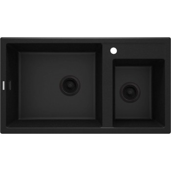 2-bowl granite sink