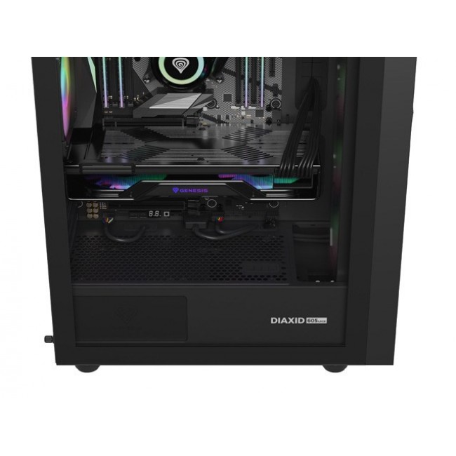 HOUSING GENESIS DIAXID 605 ARGB MIDI TOWER WITH USB-C WINDOW BLACK HOUSING GENESIS DIAXID 605 ARGB MIDI TOWER WITH USB-C WINDOW BLACK
