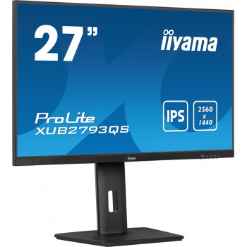 iiyama ProLite 27 QHD IPS technology panel with 150mm height adjustable stand and 100Hz refresh rate