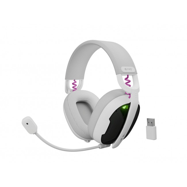 FURY FUKIYA F6 WIRELESS HEADPHONES, WHITE FURY FUKIYA F6 WIRELESS HEADPHONES, WHITE