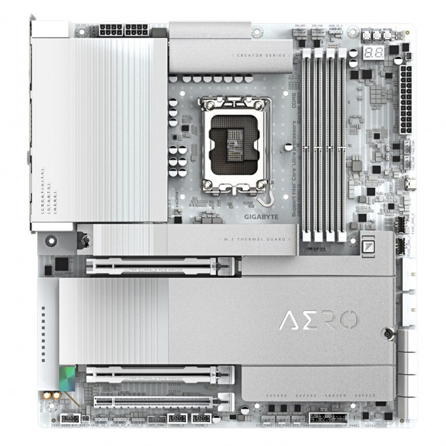 GIGABYTE Z890 AERO D Motherboard - Supports Intel Core Ultra (Series 2) CPUs, 16+1+2 phases VRM, up to 9500MHz DDR5 (OC), PCIe 5.0 M.2, Wi-Fi 7, Thunderbolt 5