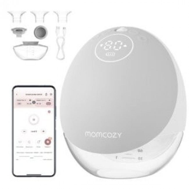 Momcozy M9 Breast pump with app control Single set Gray