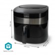 Nedis KAAF180BKW fryer Single 7.2 L Stand-alone 1800 W Hot air fryer Black