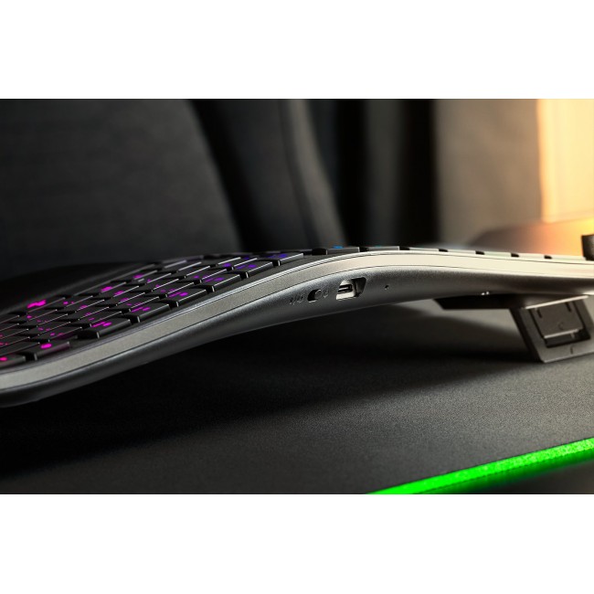 Razer Pro Type Ergo keyboard Universal USB + RF Wireless + Bluetooth QWERTY US English Black