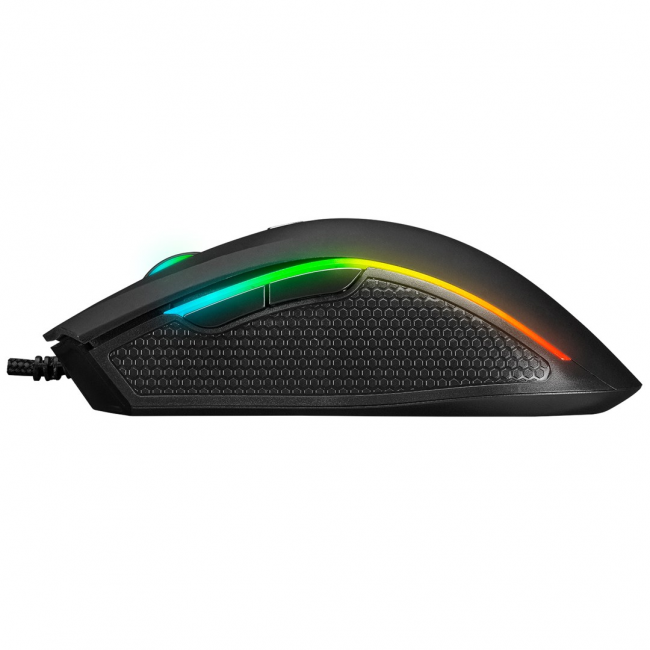 RAMPAGE SMX-R44 V2 MACRO BLACK MOUSE 12800 DPI RGB LED