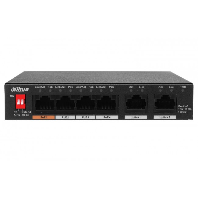 Dahua PoE Switch PFS3006-4GT-60-V2 unmanaged