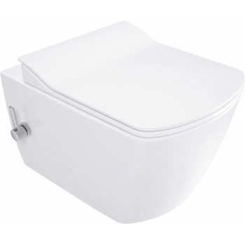 WC bowl with bidet function - with mixer tap