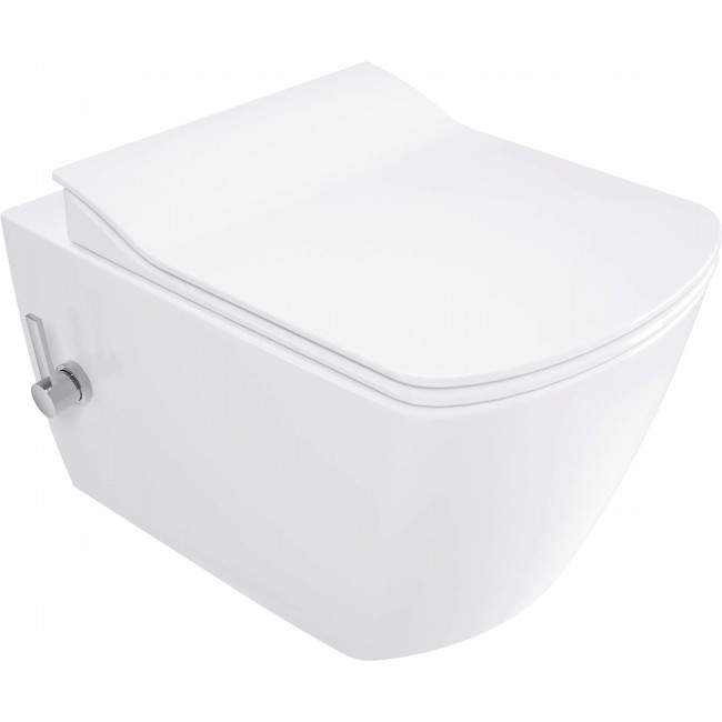 WC bowl with bidet function - with mixer tap