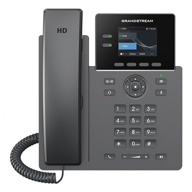 Grandstream Networks GRP2610P IP phone Black 2 lines TFT