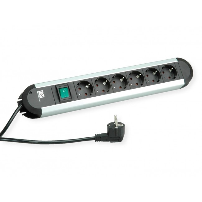 Bachmann PRIMO power extension 1.75 m 6 AC outlet(s) Black, Grey