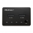 Qoltec M.2 SSD Docking Station | NVMe| SATA | USB-C | DUAL 2 x 2TB