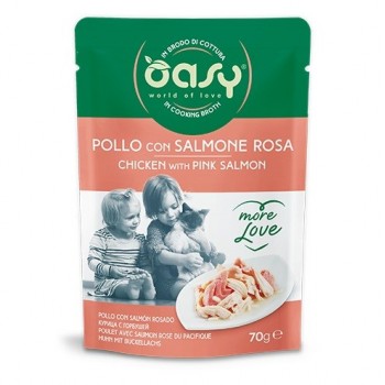 OASY More Love Chicken with salmon - wet cat food - 70g
