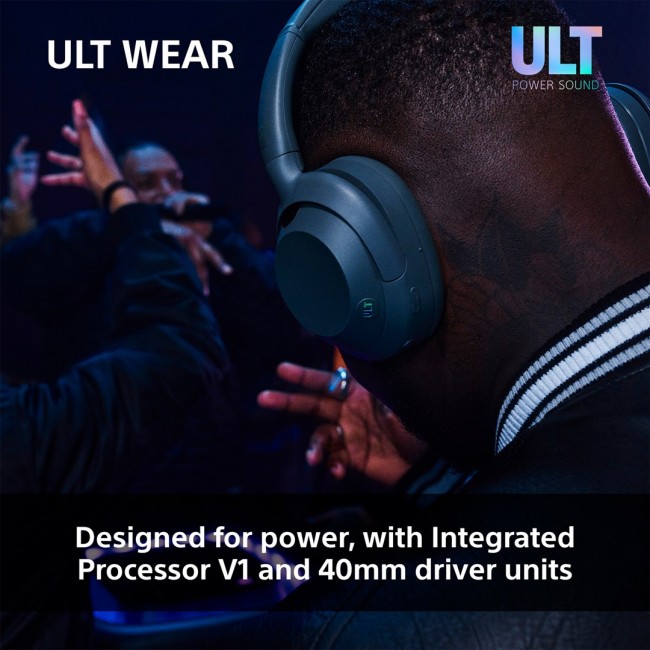 Sony ULT WEAR - Wireless Bluetooth Headphones with ULT POWER SOUND, Ultimate Deep Bass, Noise Cancelling, Clear Call Quality, Up to 30hr Battery Life, IOS & Android