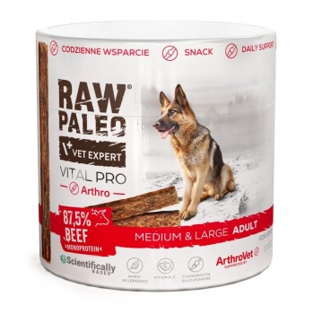 VETEXPERT Raw Paleo Vital Pro Arthro Beef Medium Large Mono - dog treat - 100g